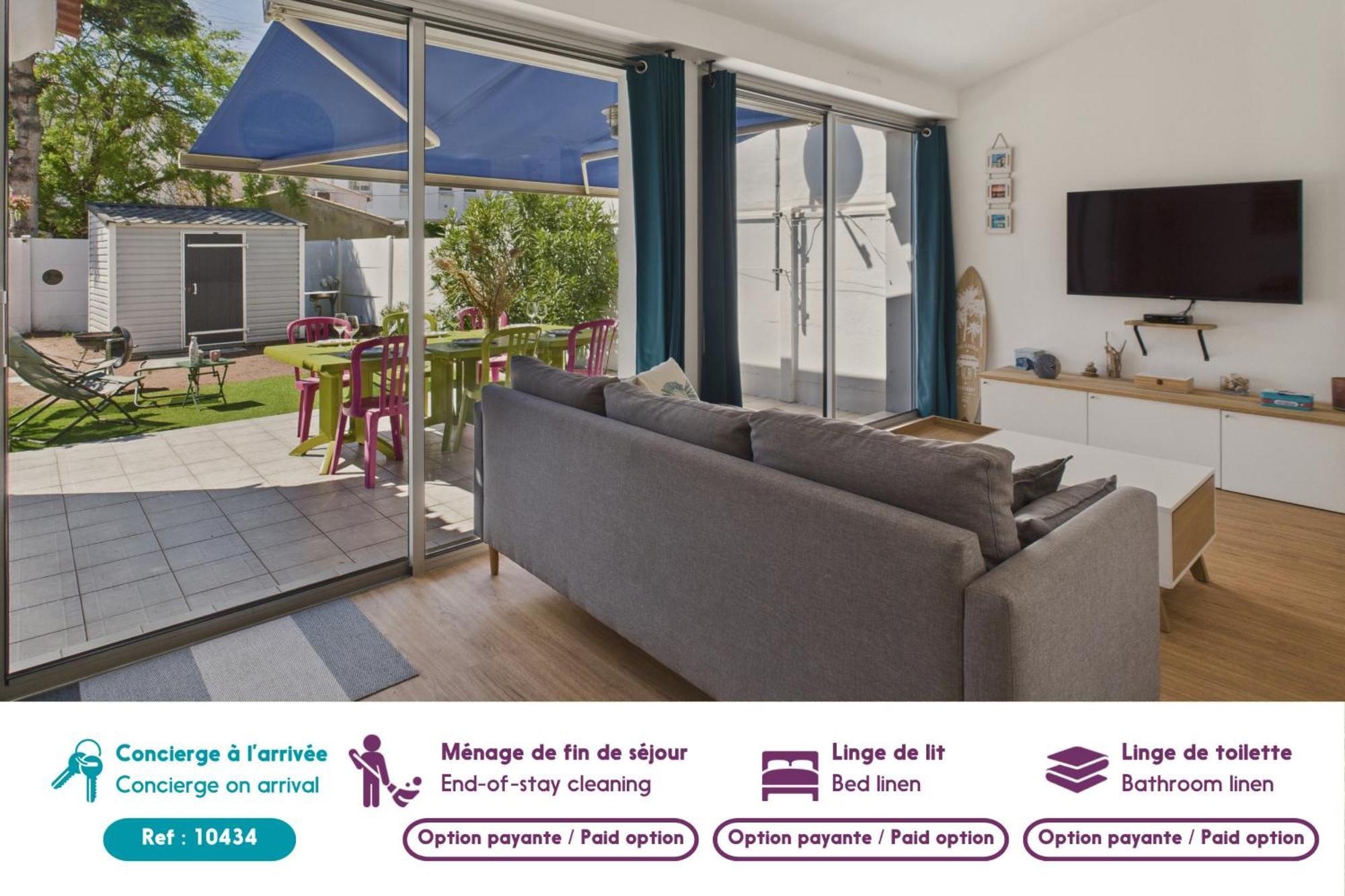 Entre Coeur De Ville Et Plage, Maison Pour 8 Saint-Gilles-Croix-de-Vie Eksteriør bilde